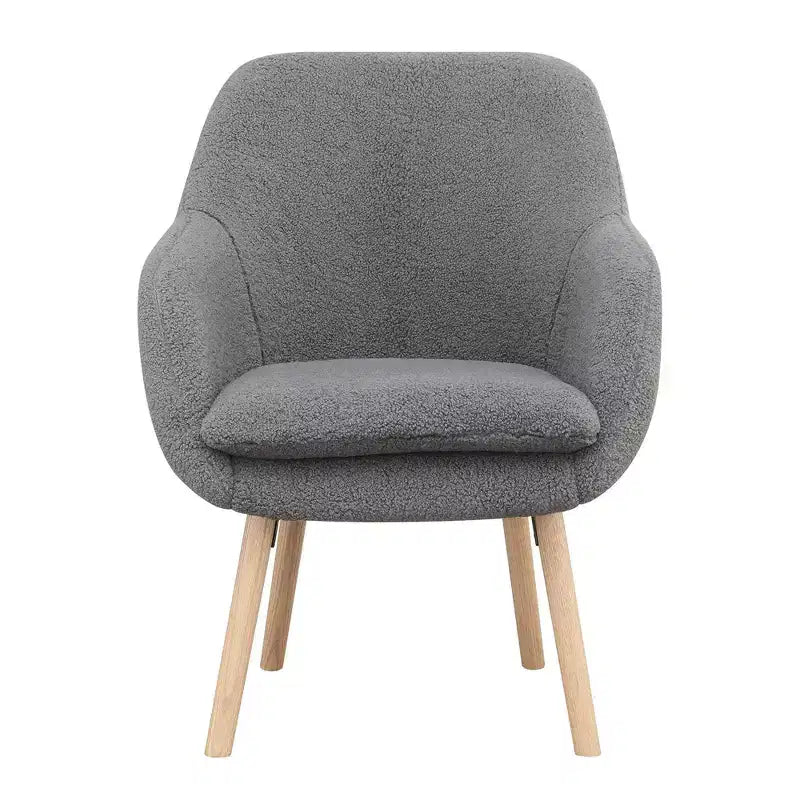 Fauteuil d'appoint Breighton Home Take a Seat Charlotte Wingback en similicuir mouton