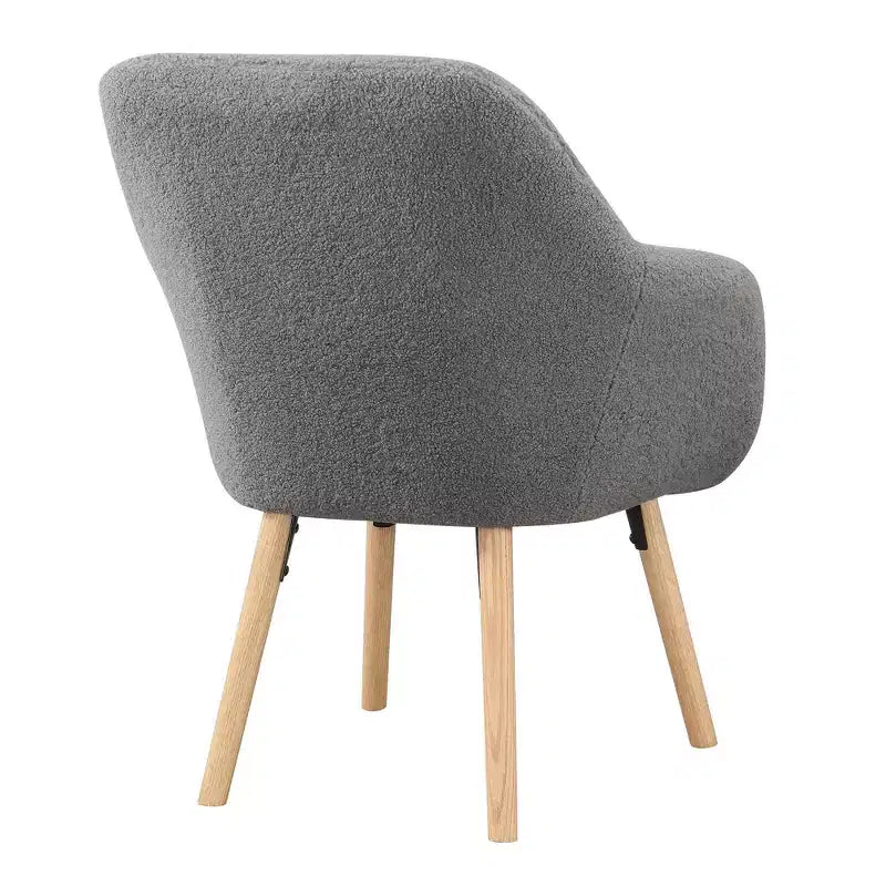 Fauteuil d'appoint Breighton Home Take a Seat Charlotte Wingback en similicuir mouton