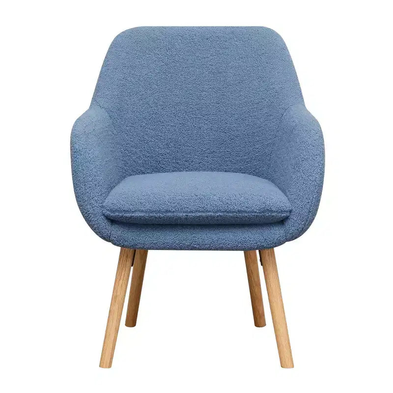 Fauteuil d'appoint Breighton Home Take a Seat Charlotte Wingback en similicuir mouton