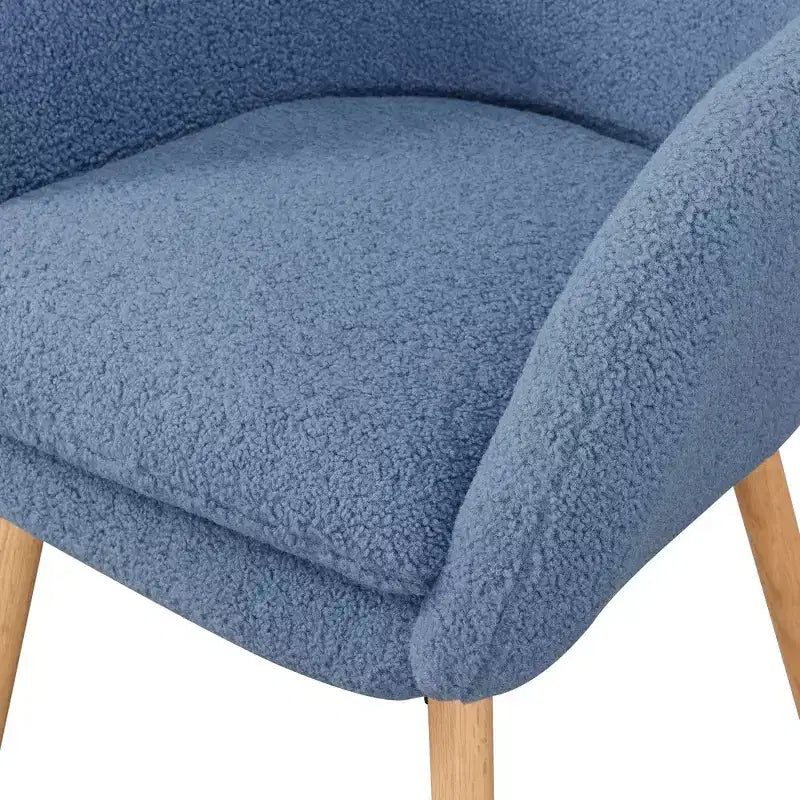 Fauteuil d'appoint Breighton Home Take a Seat Charlotte Wingback en similicuir mouton