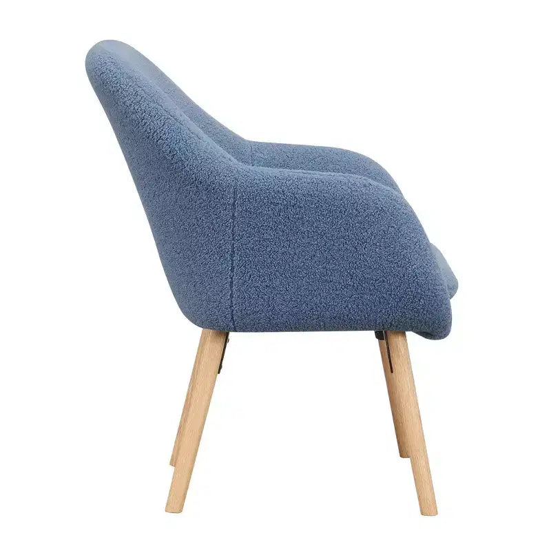 Fauteuil d'appoint Breighton Home Take a Seat Charlotte Wingback en similicuir mouton