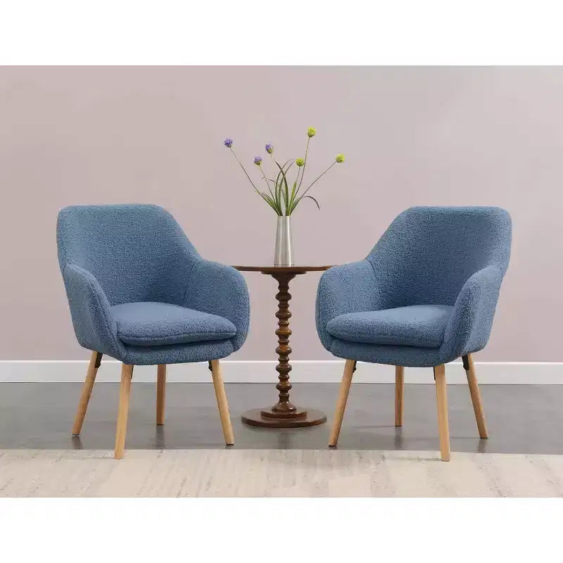 Fauteuil d'appoint Breighton Home Take a Seat Charlotte Wingback en similicuir mouton