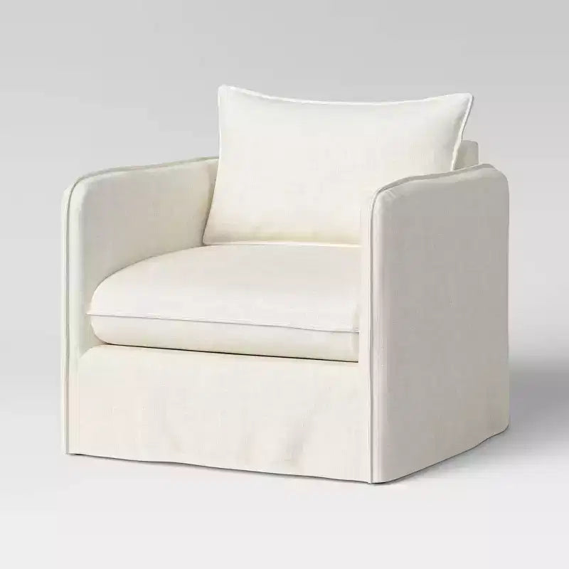 Berea Slouchy Lounge Chair with French Seams - Threshold