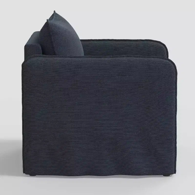 Berea Slouchy Lounge Chair with French Seams - Threshold