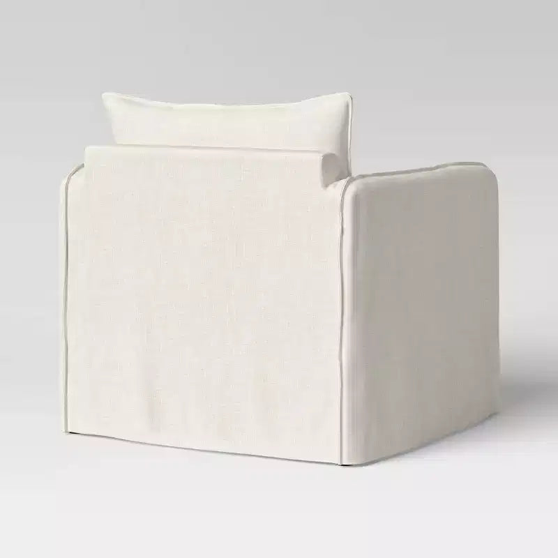 Berea Slouchy Lounge Chair with French Seams - Threshold
