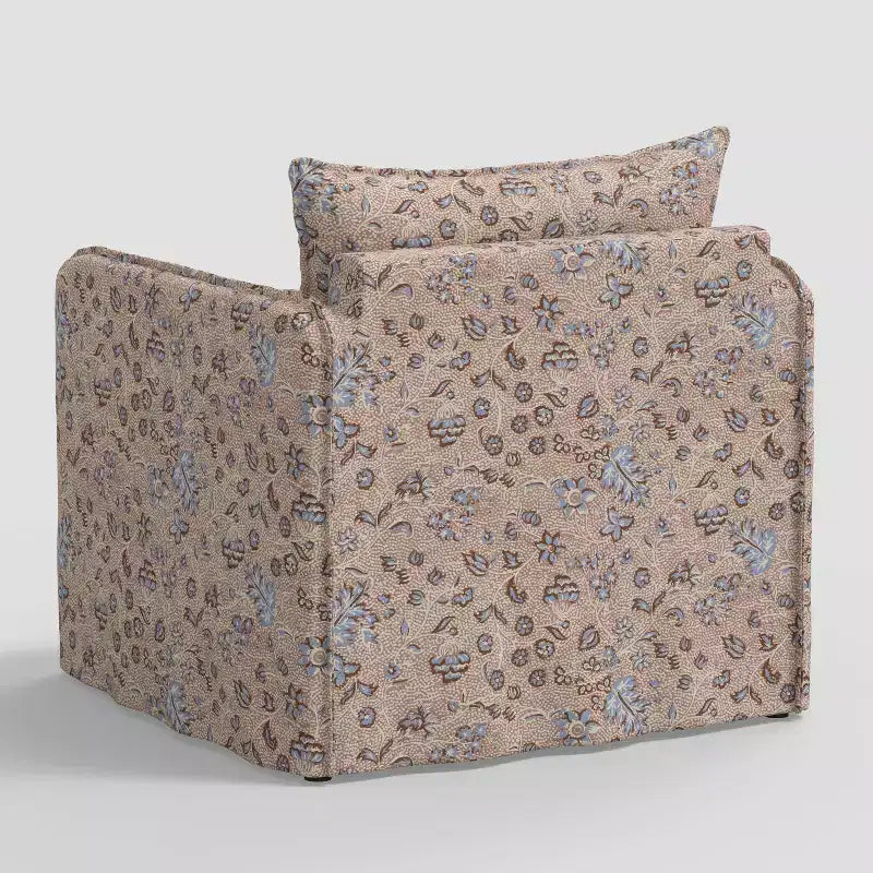 Berea Slouchy Lounge Chair with French Seams - Threshold