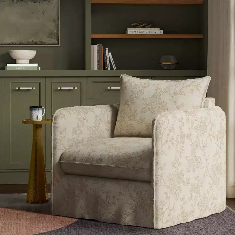 Berea Slouchy Lounge Chair with French Seams - Threshold