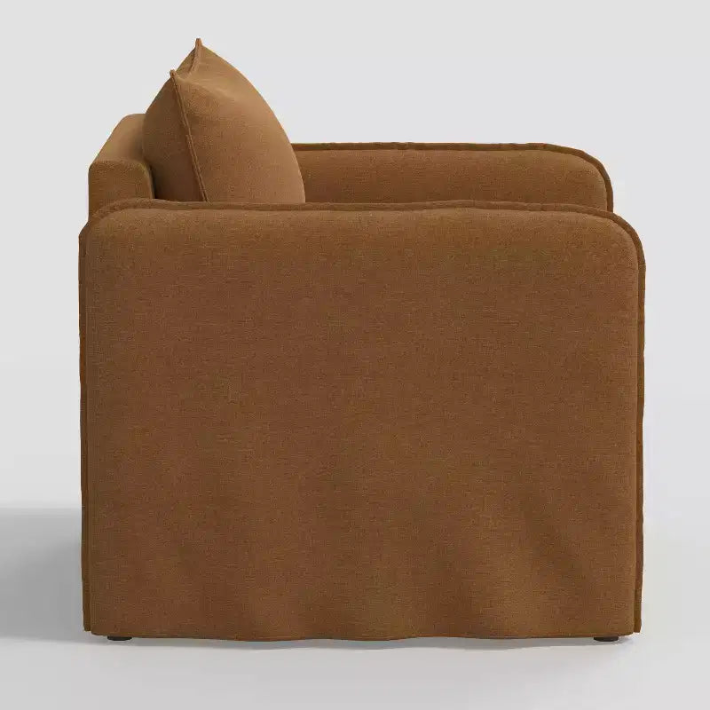 Berea Slouchy Lounge Chair with French Seams - Threshold