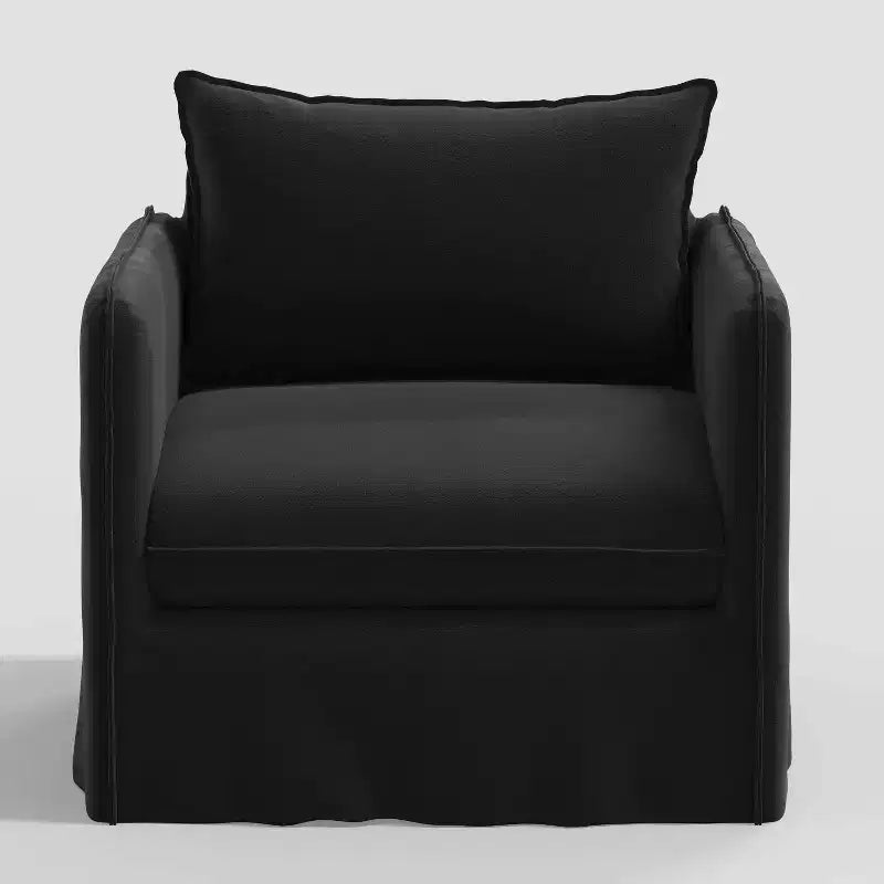 Berea Slouchy Lounge Chair with French Seams - Threshold