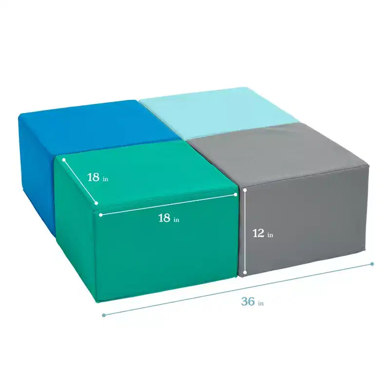 SoftZone Square Ottoman 4-Piece