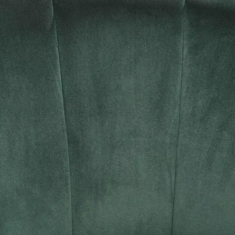 Fauteuil d'appoint capitonné en velours vert et doré 55 Downing Street Leighton