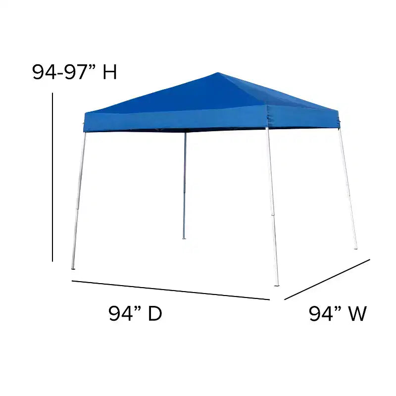 Flash Furniture Tente escamotable de 2,4 m x 2,4 m avec sac de transport et ensemble de bancs pliants – Ensemble portable pour hayon, camping, événement