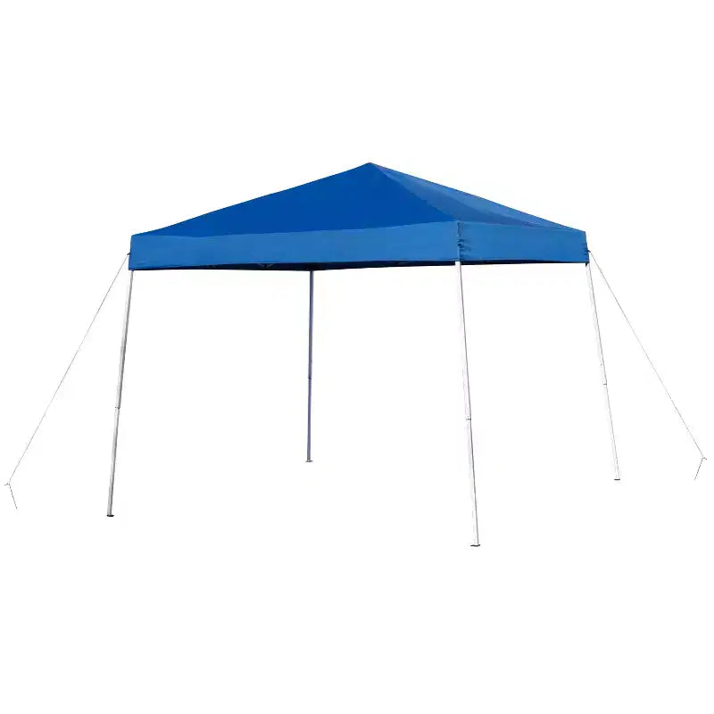 Flash Furniture Tente escamotable de 2,4 m x 2,4 m avec sac de transport et ensemble de bancs pliants – Ensemble portable pour hayon, camping, événement