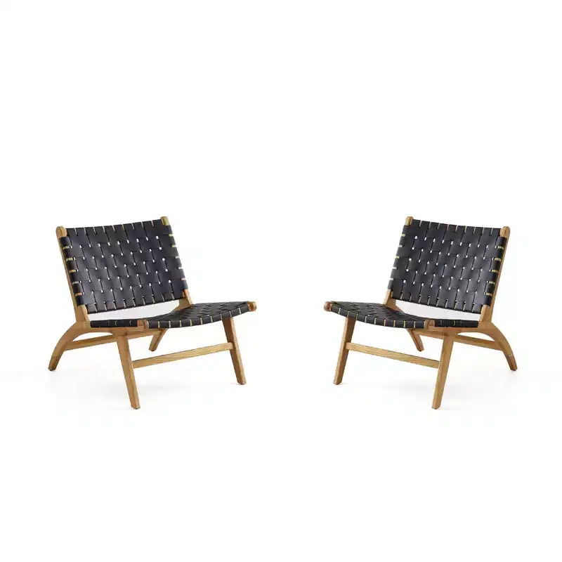 Lot de 2 fauteuils d'appoint Maintenon en similicuir - Manhattan Comfort