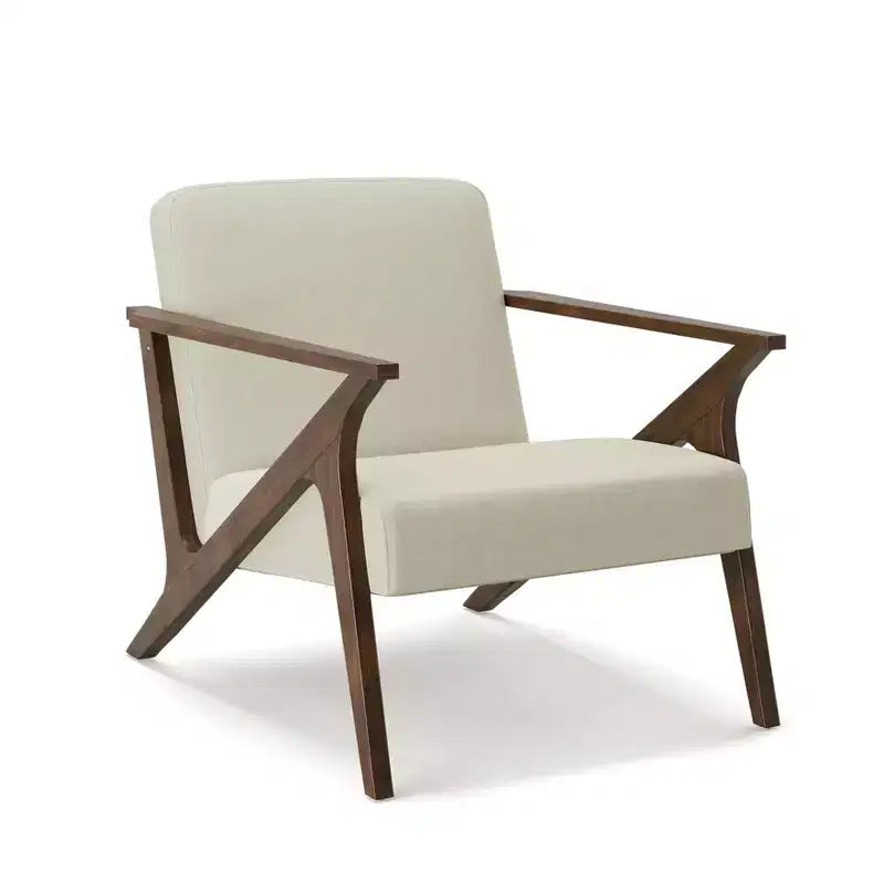 Glenwillow Home 30 Wide Grove MCM Wood Frame Upholstered Accent Chair