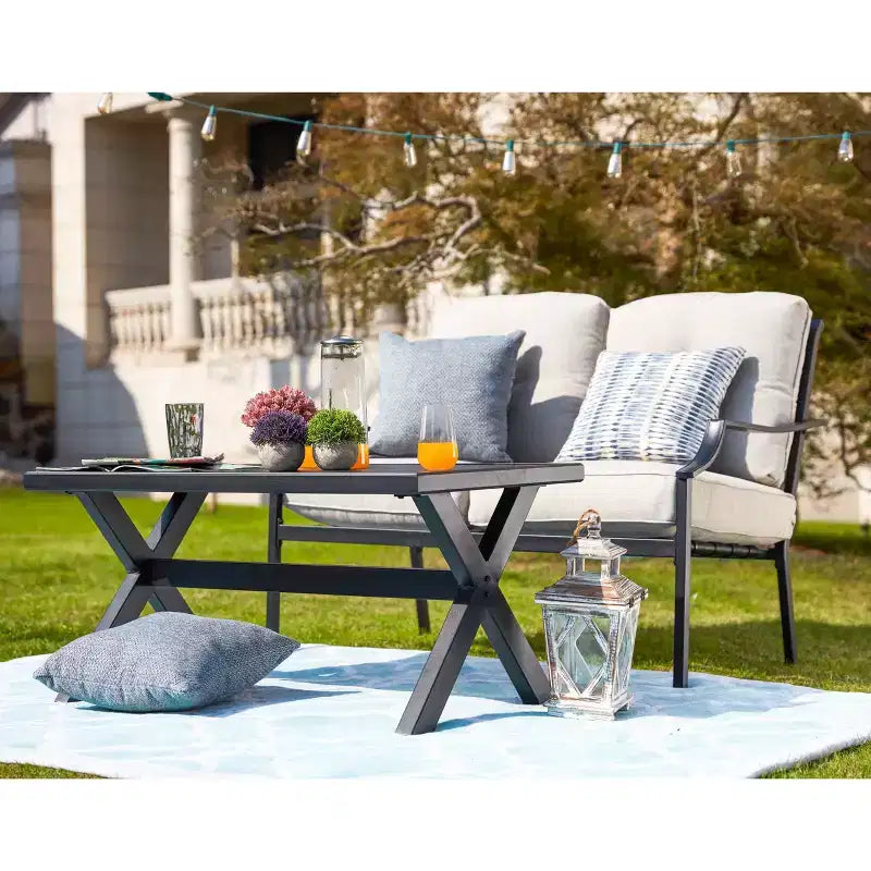 2pc Loveseat & Coffee Table Patio Set - Patio Festival