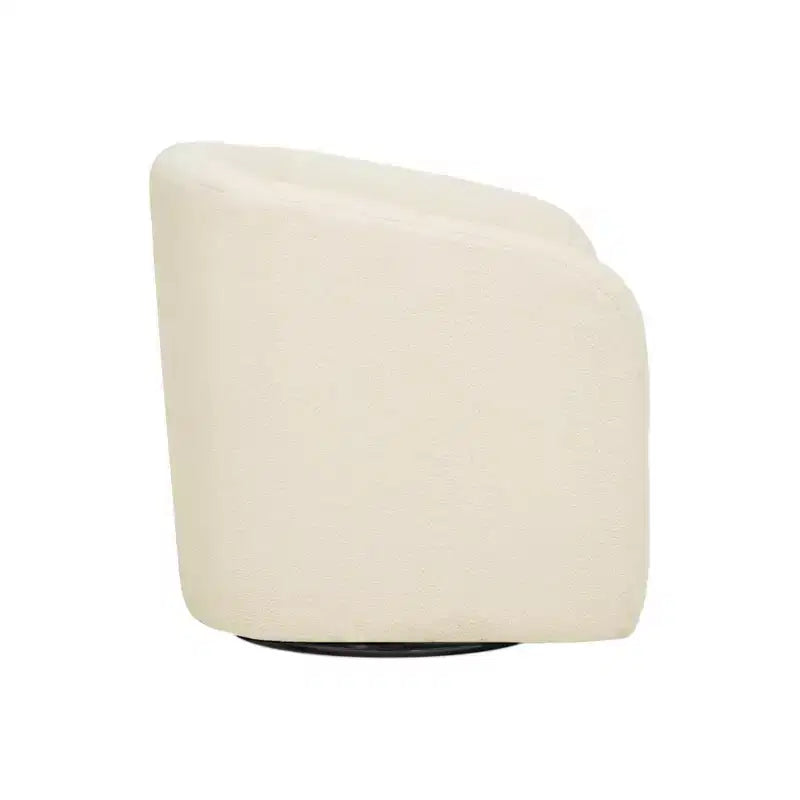 Fauteuil pivotant Monroe en fausse fourrure 28,75 po - Teamson Home
