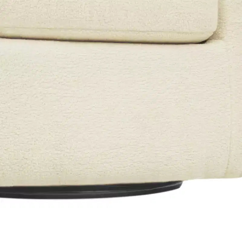 Fauteuil pivotant Monroe en fausse fourrure 28,75 po - Teamson Home