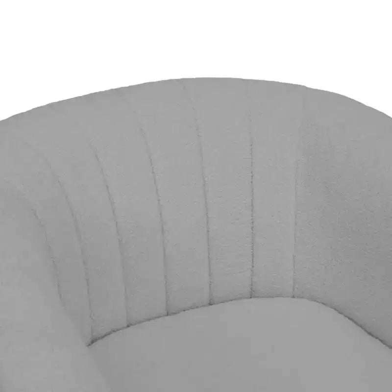 Fauteuil pivotant Monroe en fausse fourrure 28,75 po - Teamson Home