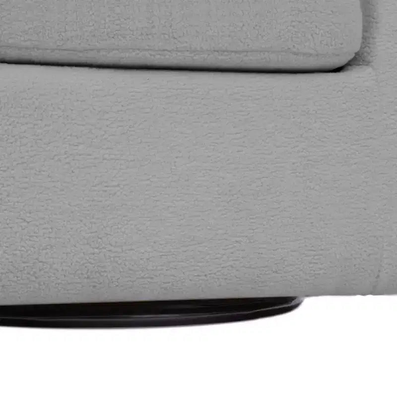 Fauteuil pivotant Monroe en fausse fourrure 28,75 po - Teamson Home