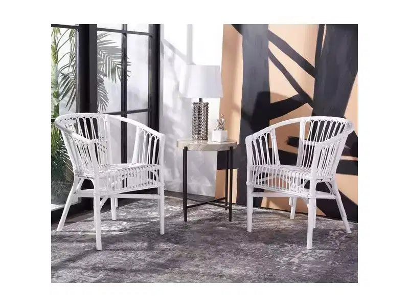 Fauteuil d'appoint en rotin Adriana - ACH6505 - Lot de 2 - Safavieh