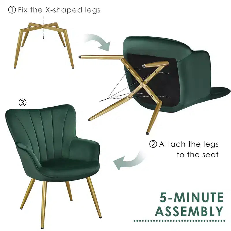 Yaheetech Fauteuil d'appoint Fauteuil moderne pour salon