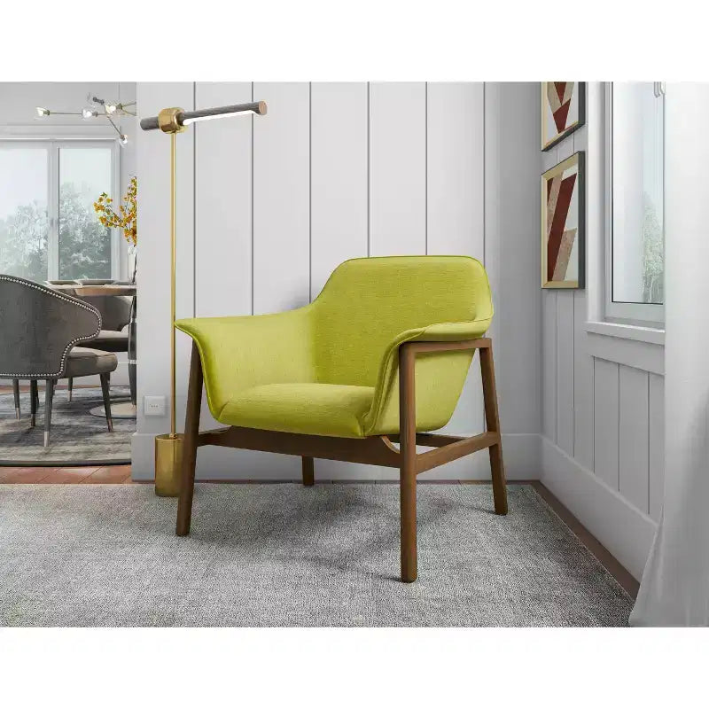 Set of 2 Miller Linen Weave Accent Chairs - Manhattan Comfort