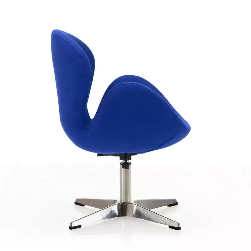 Set of 2 Raspberry Faux Leather Adjustable Swivel Chairs - Manhattan Comfort