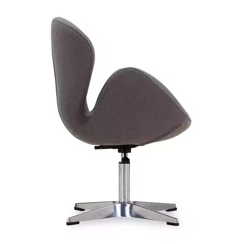 Set of 2 Raspberry Faux Leather Adjustable Swivel Chairs - Manhattan Comfort