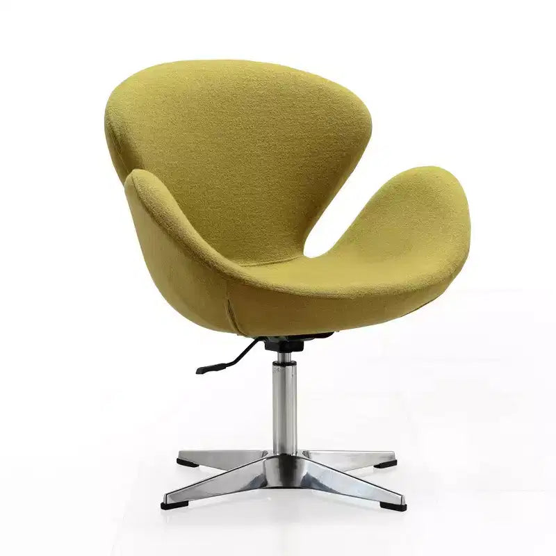 Set of 2 Raspberry Faux Leather Adjustable Swivel Chairs - Manhattan Comfort
