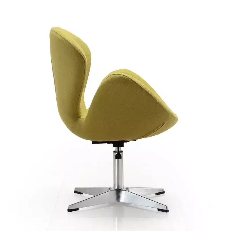 Set of 2 Raspberry Faux Leather Adjustable Swivel Chairs - Manhattan Comfort