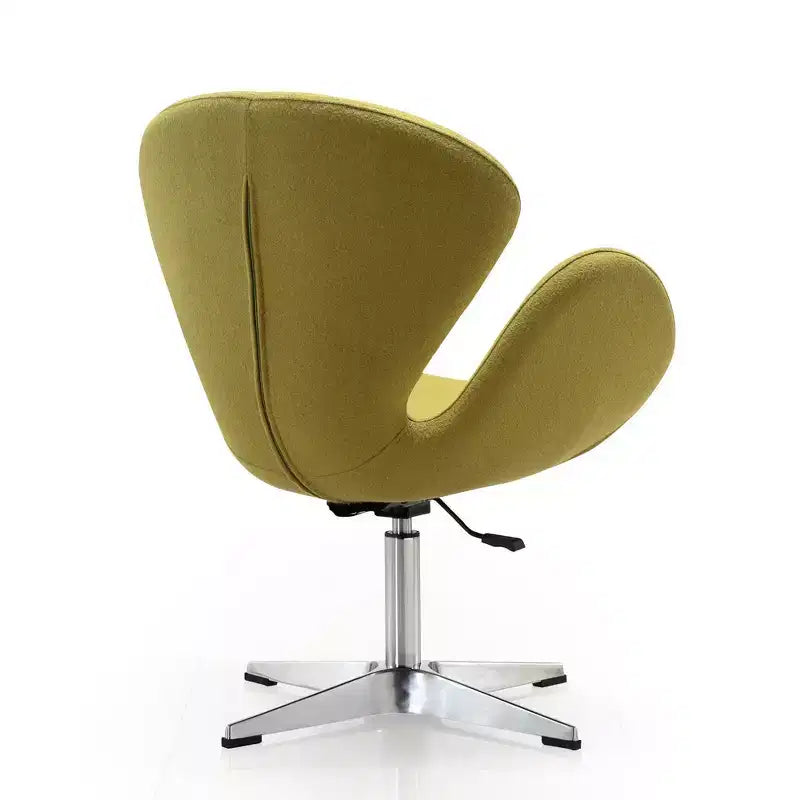 Set of 2 Raspberry Faux Leather Adjustable Swivel Chairs - Manhattan Comfort