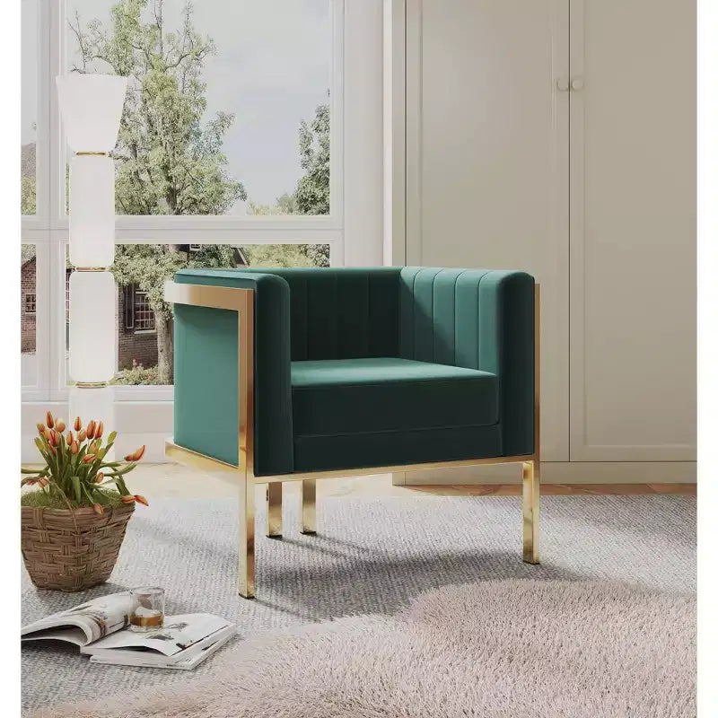 Set of 2 Paramount Velvet Accent Armchairs - Manhattan Comfort