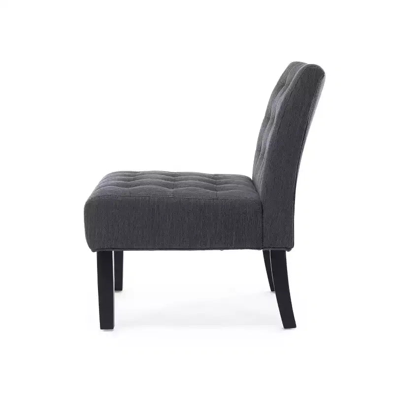 Set of 2 Lewis Contemporary Fabric Tufted Slipper Chairs - Christopher Knight Home