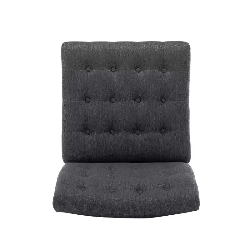 Set of 2 Lewis Contemporary Fabric Tufted Slipper Chairs - Christopher Knight Home