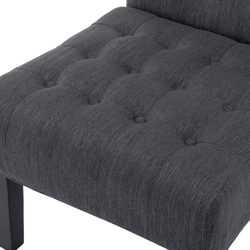 Set of 2 Lewis Contemporary Fabric Tufted Slipper Chairs - Christopher Knight Home