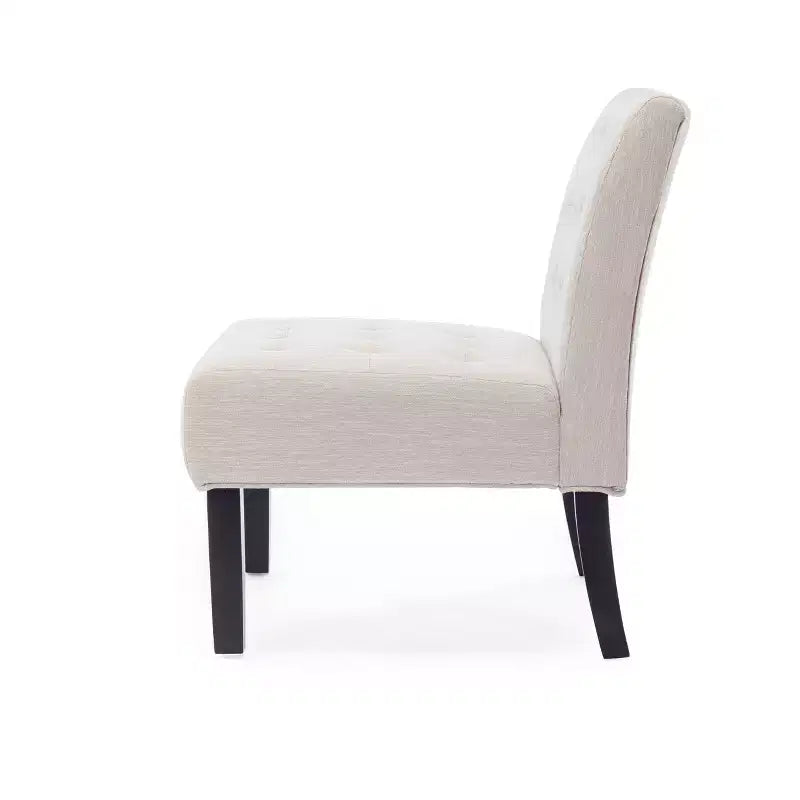 Set of 2 Lewis Contemporary Fabric Tufted Slipper Chairs - Christopher Knight Home