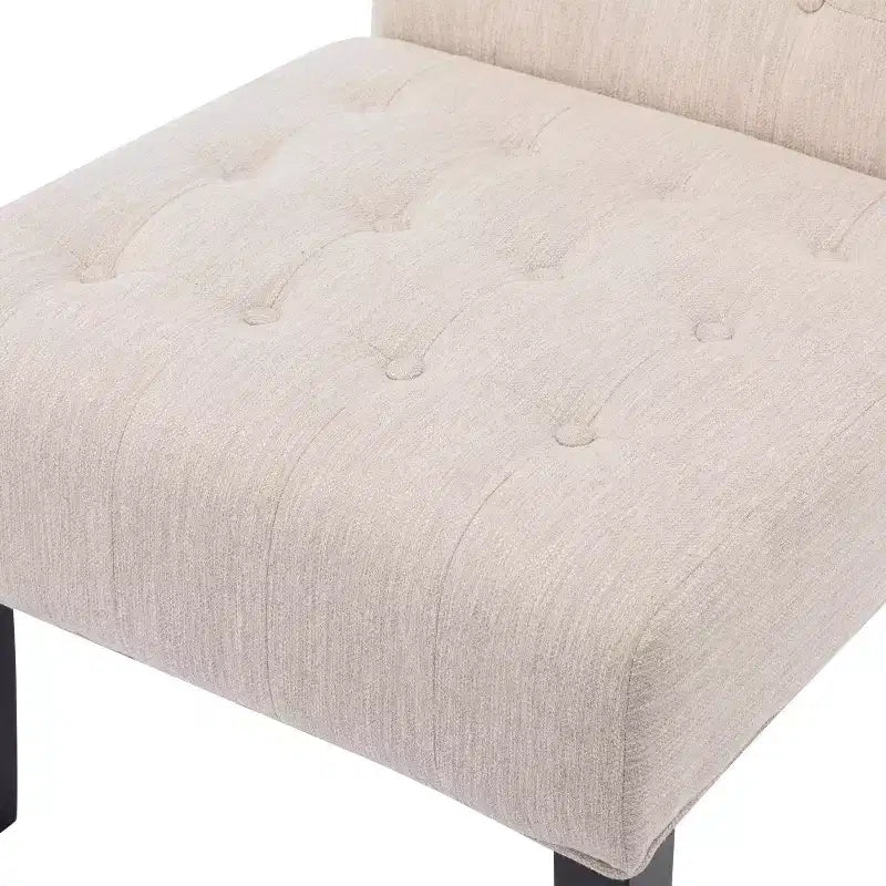 Set of 2 Lewis Contemporary Fabric Tufted Slipper Chairs - Christopher Knight Home