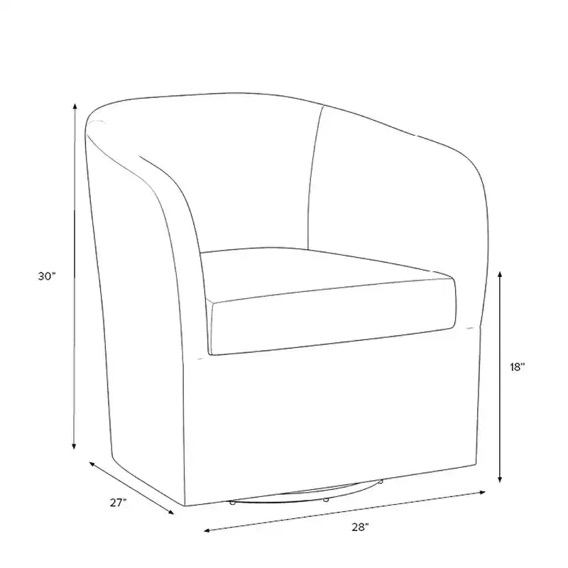 Fauteuil pivotant Rhea en bouclette - Threshold