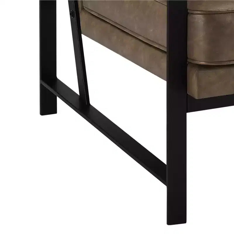 Fauteuil d'appoint rétro rembourré Yaheetech