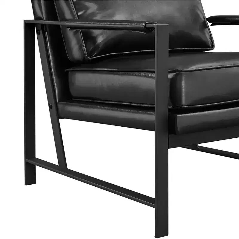 Fauteuil d'appoint rétro rembourré Yaheetech