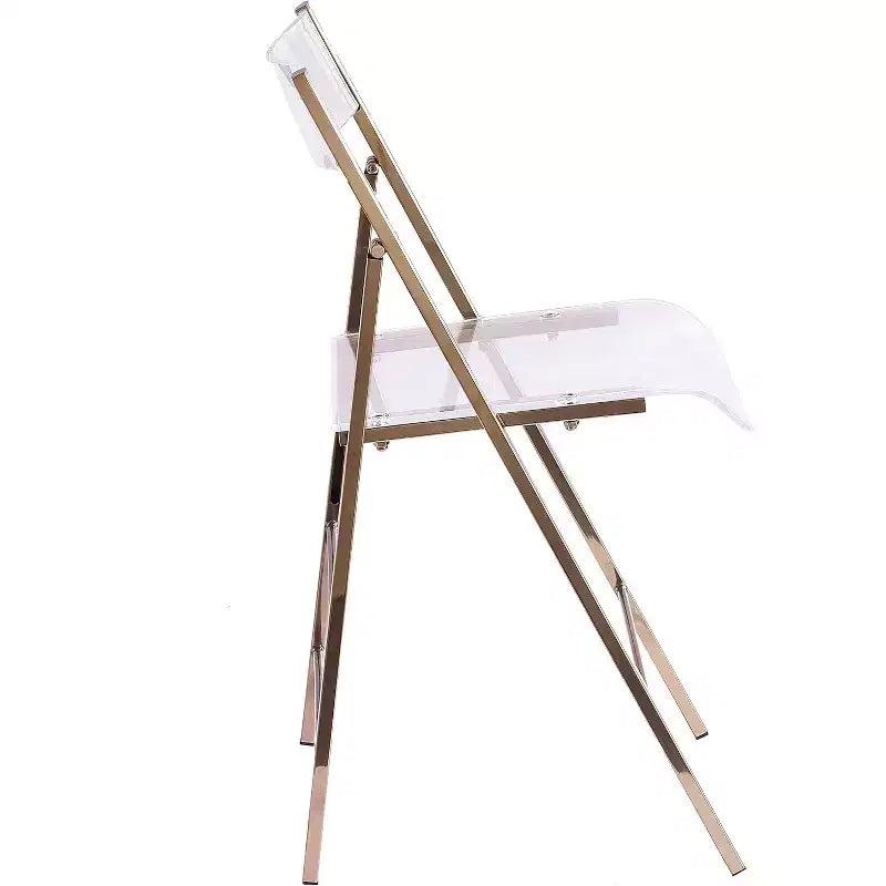 InterSpaceLiving Kasper Flex Chaises pliantes de luxe modernes en acrylique Lucite PK