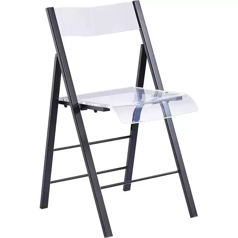 InterSpaceLiving Kasper Flex Luxury Modern Folding Chairs Acrylic Lucite PK