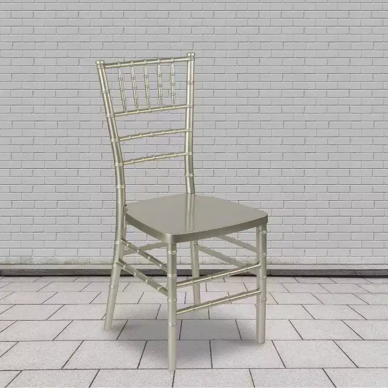 Emma and Oliver 2 Pack PREMIUM Resin Stacking Chiavari Chair