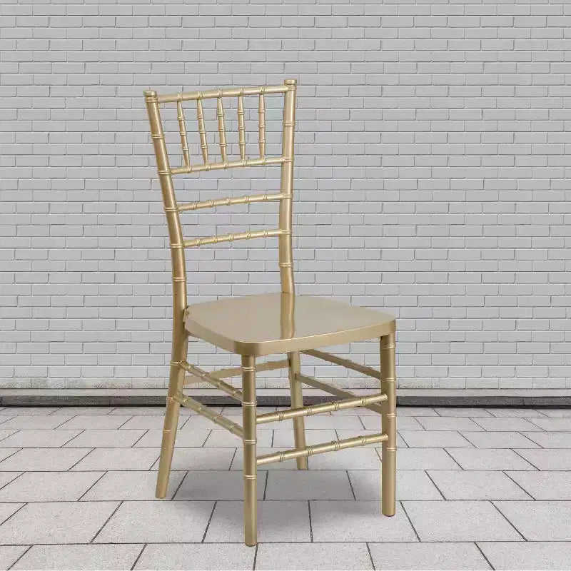 Emma and Oliver 2 Pack PREMIUM Resin Stacking Chiavari Chair