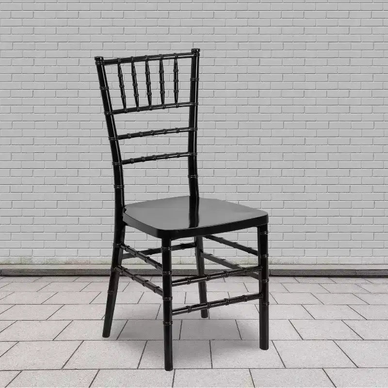 Emma and Oliver 2 Pack PREMIUM Resin Stacking Chiavari Chair
