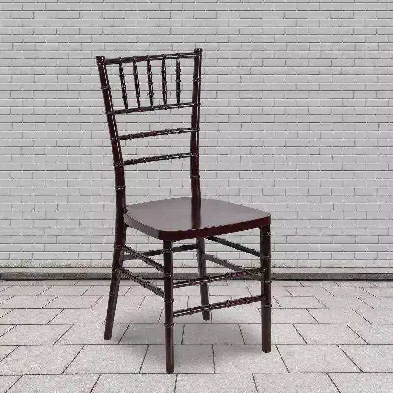 Emma and Oliver 2 Pack PREMIUM Resin Stacking Chiavari Chair