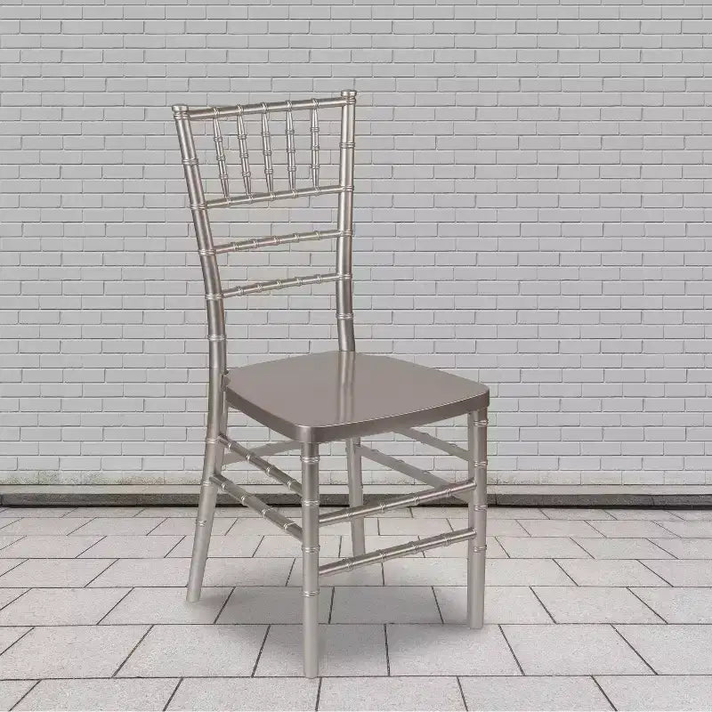 Emma and Oliver 2 Pack PREMIUM Resin Stacking Chiavari Chair