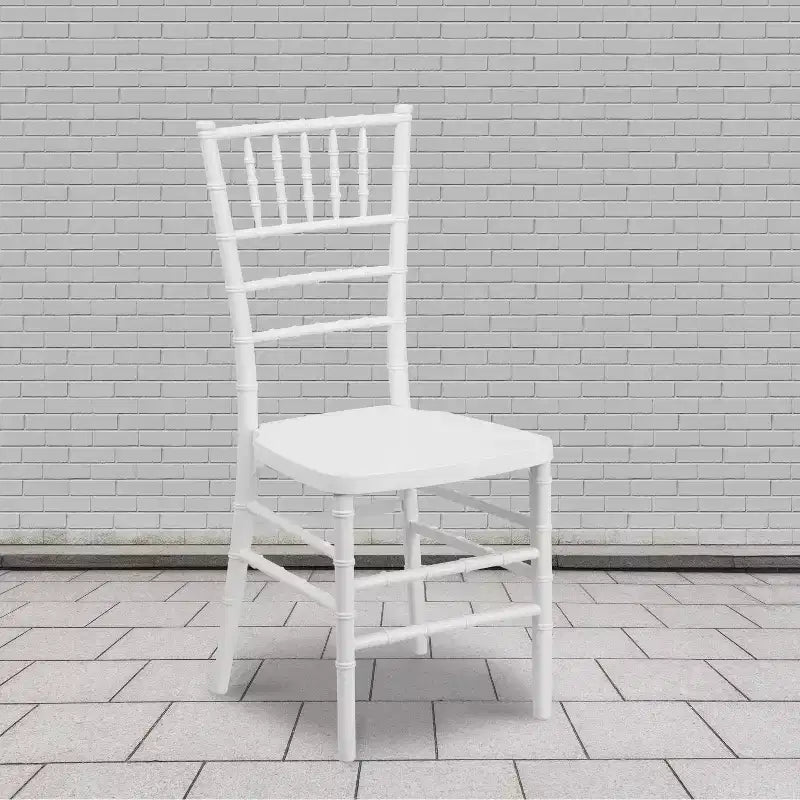 Emma and Oliver 2 Pack PREMIUM Resin Stacking Chiavari Chair