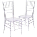 Emma and Oliver 2 Pack Stacking Ghost Chair
